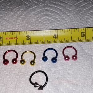 Body jewelry lot
